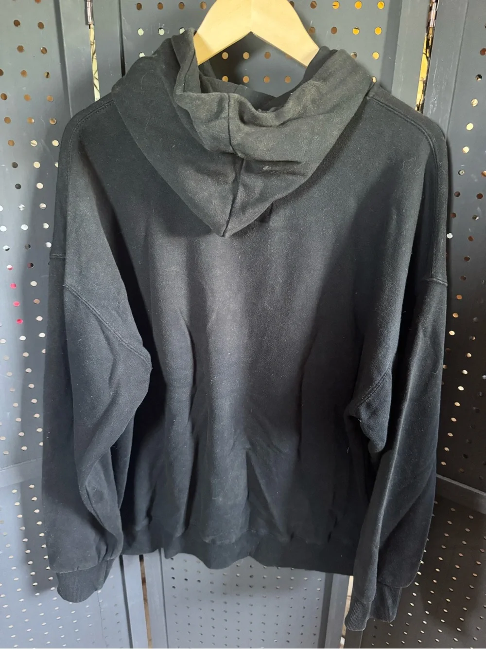 Live Forever Graphic Hoodie - Black with Red Accent
